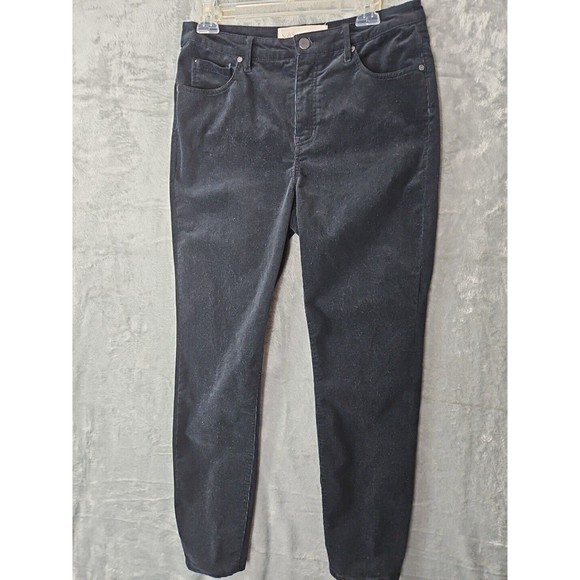 Soft Surroundings Corduroy Ankle Pant 29" Inseam Womens Size 10 Blue Stretchy - Picture 1 of 9